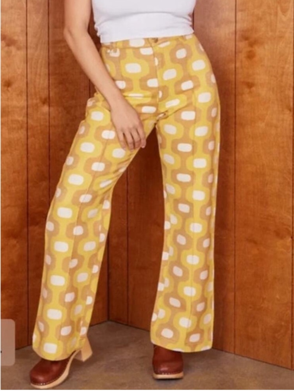Big Bud western Jacquard Wide-Leg Pants